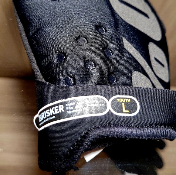 100 Percent Youth Brisker Mountain Bike Gloves, Large - Picture 3 of 3